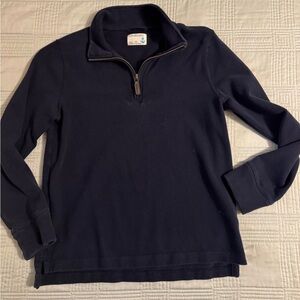 Crewcuts boys navy Blue quarter zip knit Sweater